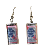 Funky Mini PABST BLUE RIBBON BEER CANS EARRINGS Bar Drink Charms Novelty... - $6.83