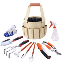 10pcs Garden Tools Home Gardening Planting Tool Set Hand Tools Weeding Shovel Ra - £60.03 GBP+