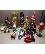 Lot of 16 International Dolls Figurines Many Broken Corn Husk Asian Midd... - £38.91 GBP