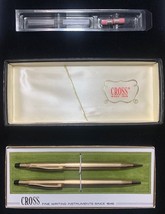 Vintage Cross 12k Gold Filled Pen &amp; Pencil Set with replacement pieces - £31.87 GBP