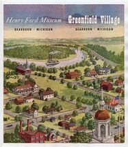 Henry Ford Museum Greenfield Village Dearborn Michigan Brochure - $13.86