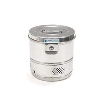 Stainless Steel Dressing Drums (6&quot; X 6&quot;)  Healthcare Hospital - £37.73 GBP