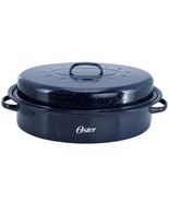 Oster Castillo 17.7 x 13.8 Inch Enamel on Steel Roaster Pan with Lid in ... - $142.87 CAD