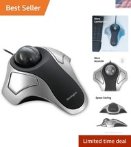 Silver and Black USB Trackball Mouse - Customizable Buttons for Ultimate... - $51.50