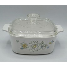 Corning Ware Floral Bouquet Daisy 1 1/2 Qt Casserole Dish w/ Lid UNUSED - $29.69