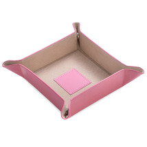 Bey Berk Pink Leather Snap Valet with Pig Skin Tray Leather Lining - $38.95