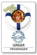 Ginger Of Gilligan&#39;s Island Name Badge With Pin Fastener Halloween Costume Cospl - £12.54 GBP
