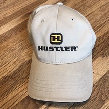 HUSTLER Khaki￼ adjustable cap Hat Hook And Loop X-press Equipment Tahleq... - $6.30