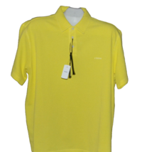 Z Zegna Men&#39;s Yellow  Cotton Polo T-Shirt Size 3XL Slim Fit - £103.29 GBP