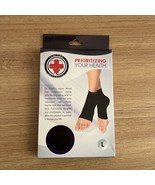 Doctor Developed Copper Foot Sleeves Plantar Fasciitis Socks 1 Pair Black L - $15.46 CAD