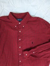 Ralph Lauren 3XLT Classic Fit Long Sleeve Button Men Shirt Windowpane Pl... - $24.74