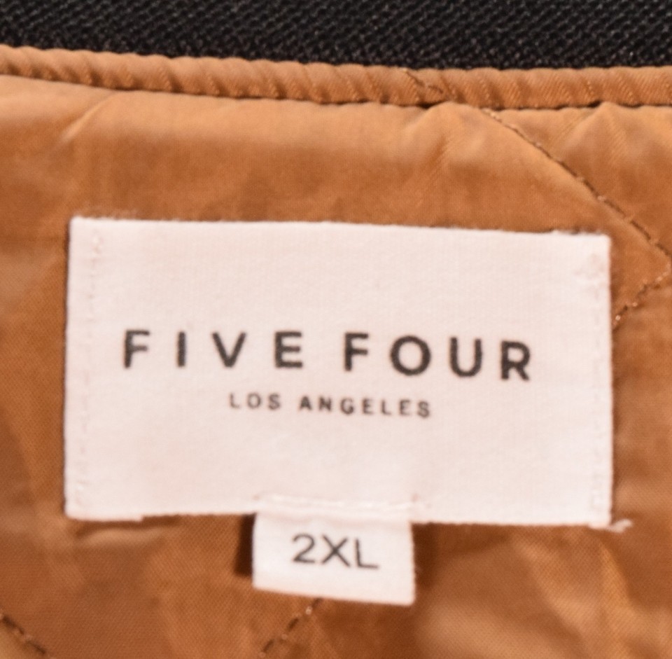 Five Four Los Angeles Mens Ripstop Bomber Jacket Black 2XL Item image 4