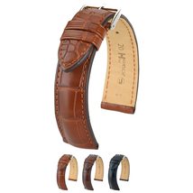 HIRSCH Earl Alligator Leather Watch Strap - Brushed Louisiana Alligator ... - £236.46 GBP