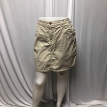 Croft and Barrow Skort Womens Size 14 Tan Stretch Pockets Skirt Shorts C... - $15.67