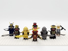 Japanese Samurai Custom Minifigures Assortment A Set x8 Lot  - £16.76 GBP