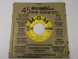 MGM 45 RPM VINYL RECORD K30387 Jane Powell I can see you / Dark is the N... - $3.95