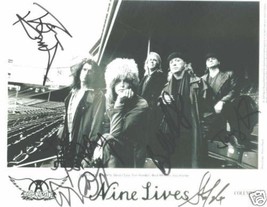 Aerosmith Group Band Signed Autographed Autograph Rp Photo All 5 Steven Tyler + - £15.71 GBP