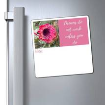 Motivational Flower scene Magnet with space for personalisation - £17.02 GBP