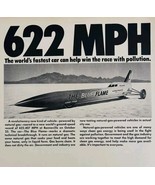 1970 Goodyear Blue Flame Fastest Car Advertisement Natural American Gas ... - $41.12 CAD