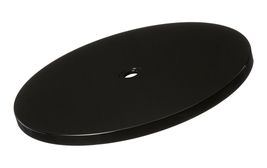 Azar Displays 610166-Wht 6in Wide Revolving Display Base-Flat in Black (... - £35.39 GBP