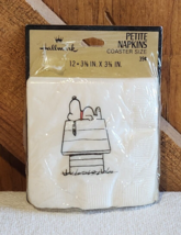 Vintage Hallmark Peanuts Snoopy Doghouse Petite Paper Napkins Coaster Size - $14.03