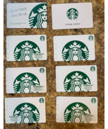Starbucks Vintage 2017  STORE CREDIT Gift Card $0 Balance 8 cards - $9.85