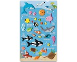 CUTE SEA LIFE STICKERS Ocean Animals Fish Craft Scrapbook Raised Sticker... - $3.99