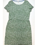 Boden Sheath Dress (US 14/UK 18) Green Ditsy Floral Short Sleeve Light C... - £35.85 GBP