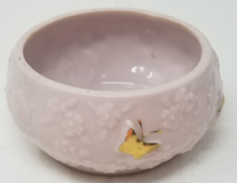 Trinket Bowl Japanese Butterfly Gold Pink Ardalt Lenwile Porcelain - £14.90 GBP