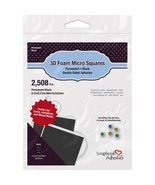 Black Foam Squares. Micro. 0.12 mm  square / 0.08&quot; suare. Scrapbook Adhe... - $3.25