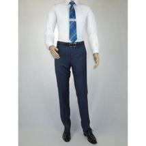 Men's Suit by Giorgio Cosani Textured Wool/Cashmere Blend 901-19 Blue 52 Long image 5