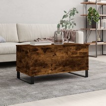 Industrial Rustic Smoked Oak Wooden Lounge Coffee Table With Lift Top Design - £78.98 GBP
