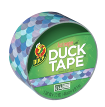 Duck Brand Printed Duct Tape, 1.88&quot; x 10 Yards, Multicolor Mermaid - $12.95