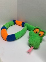 Cedar Fair Entertainment Plush Stuffed Animal toy Snake Green 5 ft long - £18.17 GBP