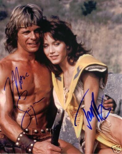 Primary image for BEASTMASTER SIGNED AUTOGRAPHED RP PHOTO MARC SINGER AND TANYA ROBERTS AUTOGRAPH