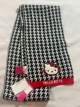 New With Tags OSFA 64” Hello Kitty Houndstooth Black White Red Scarf Sanrio - £14.64 GBP