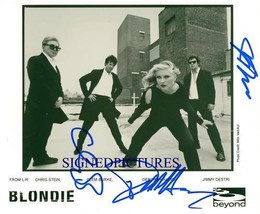Blondie Group Band Signed Autograph 8X10 Rp Photo Debbie Harry Clem + Debby - £14.87 GBP