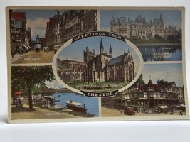 Greetings From Chester Cathedral Eastgate River Dee Easton Hall England ... - £14.65 GBP