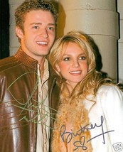 BRITNEY SPEARS AND JUSTIN TIMBERLAKE SIGNED AUTOGRAPHED AUTOGRAPH 8x10 R... - £13.54 GBP