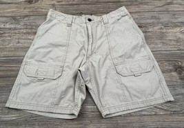 Wrangler Mens Cargo Shorts 32&quot; Waist Beach Washed Beige Hiking Camping Work - £10.90 GBP