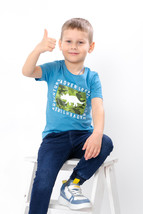 T-Shirt (boys), Summer,  Nosi svoe 6021-4-4 (holuba-blakyt) - $24.13 CAD+