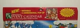 Disney Characters Christmas Advent Calendar Moveable 3-D Pop-Up Vintage - £16.45 GBP