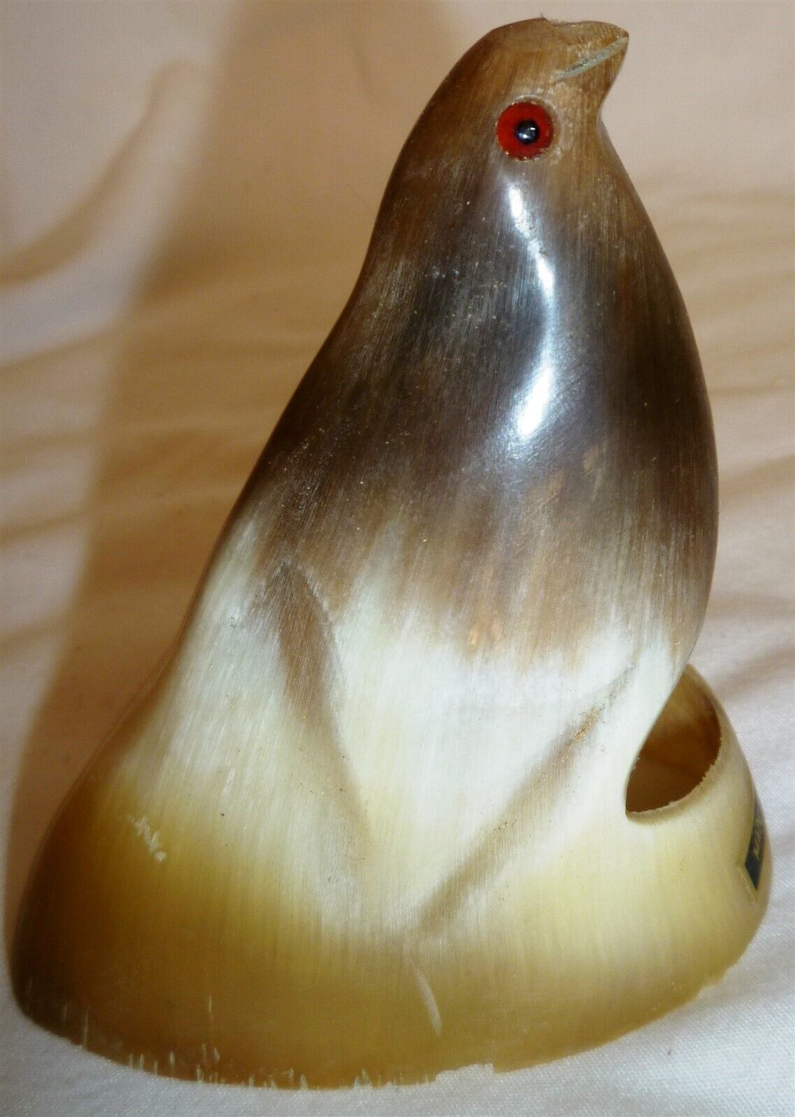 BEAUTIFUL HORN CARVING FIGURINE BIRD 4 - $4.00