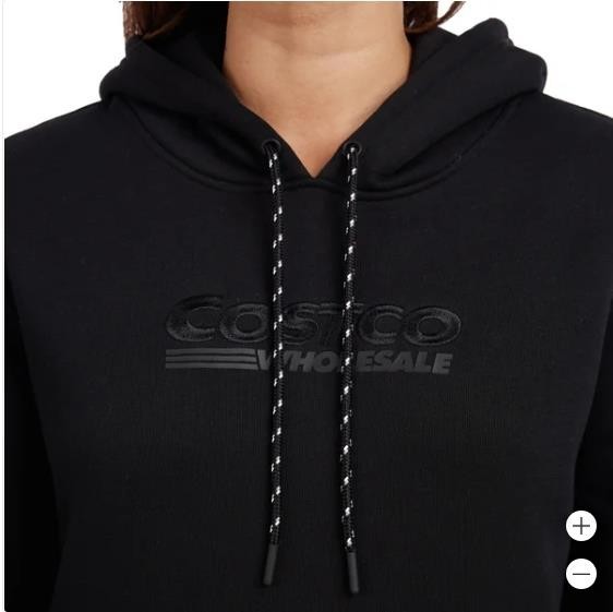 Costco Wholesale Mens Womens Hoodie Black Unisex Kangaroo Pocket Heavyweight Item image 4