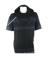 A|X ARMANI EXCHANGE NEW MEN&#39;S SHORT SLEEVE PULLOVER HOODIE NAVY BLUE L, ... - $76.52 CAD