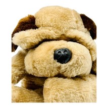 Plush Puppy Raffoler Brown Stuffed Animal Toy Droopy Eyes Dog 1986 Vintage - $25.23