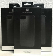 LOT OF 5x Platinum - Leather Linear Case for Apple® iPhone® 7 - Black NEW!!! - £23.05 GBP