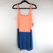 TYR Womens Santomi Layback Dress Swim Cover Colorblock Orange Blue M (8) - £10.06 GBP