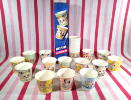 FUN New Old Stock 1980&#39;s Precious Pets 3oz Colorful Dixie Bath Cups + Org Box! - £13.93 GBP