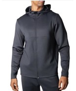 Spyder Mens Hoodie Black Full-Zip Pockets Stretch Moisture Wicking Long ... - $42.99